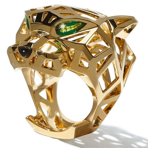 cartier mens ring gold|cartier men's jaguar ring.